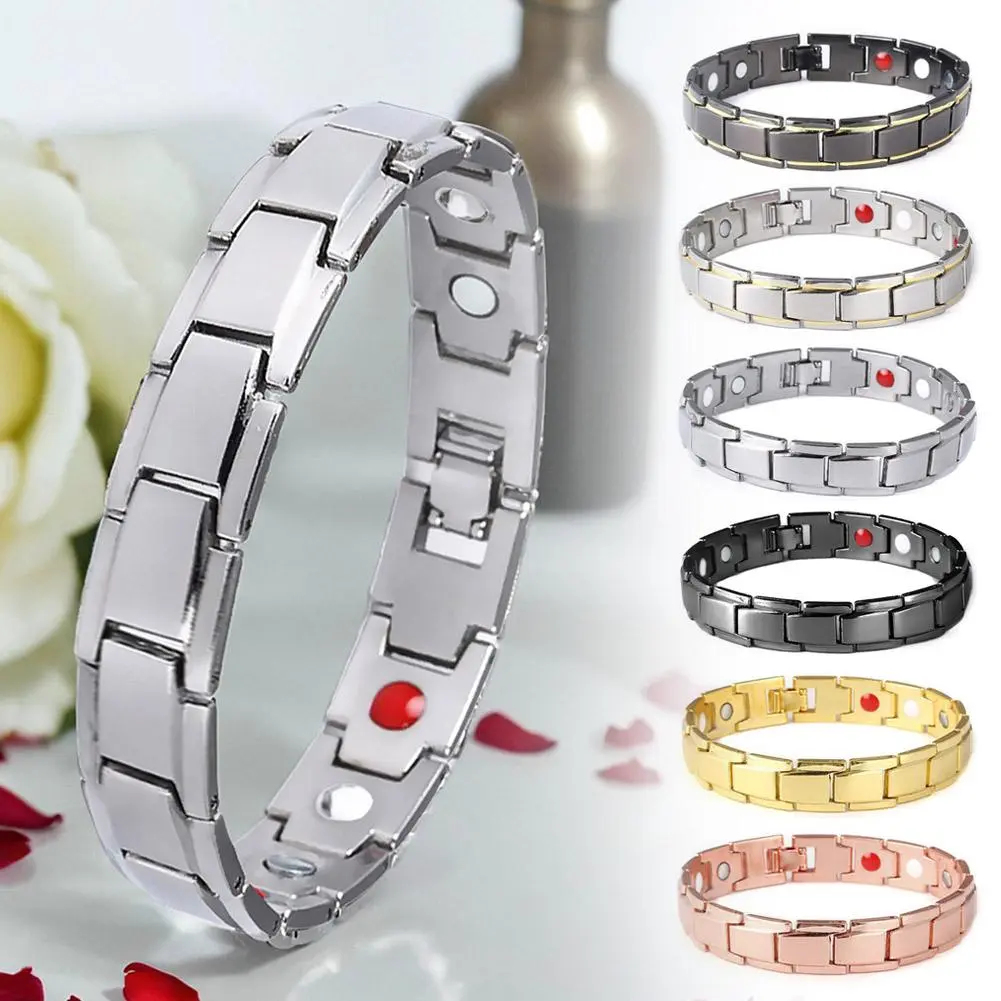 Fashion Detachable Magnet Bracelet Alloy Plating Bangle Wristband Multi-color For Couples Gift