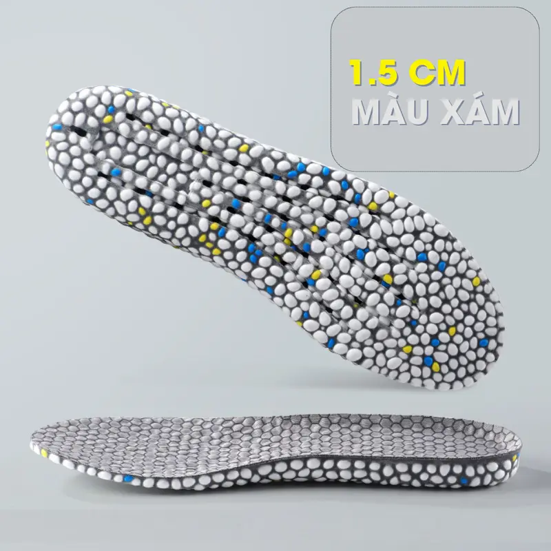 Lót Giày Tăng Chiều Cao MINSU UltraBoot M7025 Khử mùi Miếng Độn Đế Cao Su Non Công Nghệ Bỏng Ngô Dành Cho Nam Nữ 8