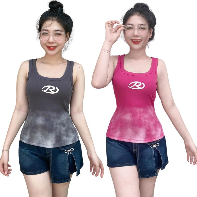  Áo Thun Balo Nữ Bigsize Thun Tăm Loan Mặc Hè Thoáng Mát ESHOP Áo Thun Nữ Ba Lỗ Bigsize 45-85kg Cổ Vuông Ôm Body Đẹp Dễ Thương MS236 Top Áo Wome 