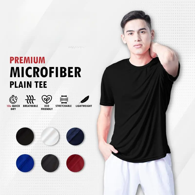 Filament Unisex 130gsm Adult Quick Dry Round Neck Short Sleeve Plain T-Shirt-1020S