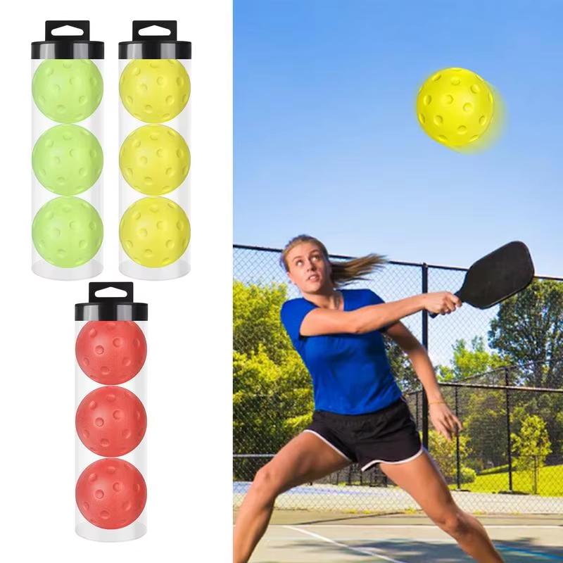 5PCS 74MM Pickle Ball Per Anti Stress Soft Untuk Semua Jenis Permukaan