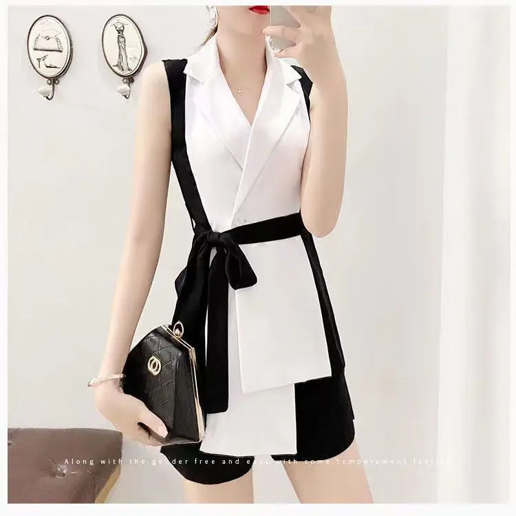 Bộ Đồ Phong Cách Phương Tây, Hàng Mới Về, Dành Cho Nữ, Bộ Sưu Tập Mùa Hè 2024, Phong Cách Hàn Quốc, Bộ Đồ Sành Điệu, Quần Đùi, Bộ Đồ Đôi Thanh Lịch 8