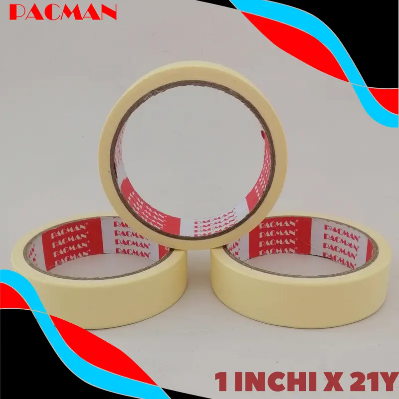 Masking Tape Pacman Tape isolasi solatip lakban kertas terbaik termurah asli original pacman 5