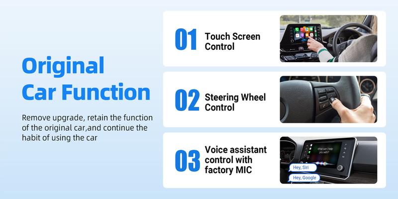 Product Introduction of New Cross-Border Source Factory Portable Wireless CarPlay Android Android Auto 2-in-1 4