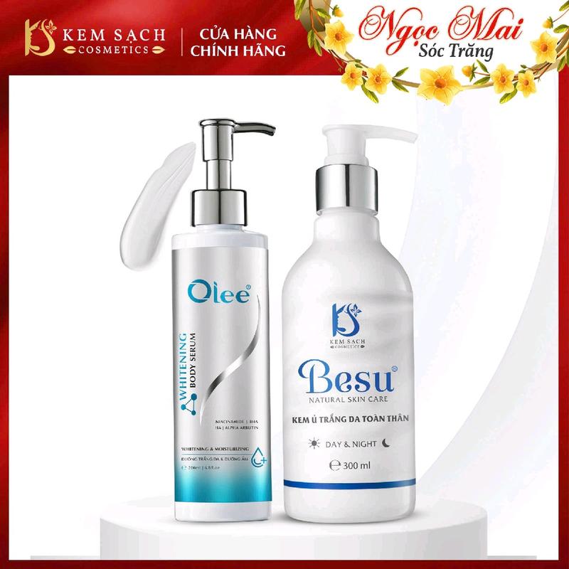 COMBO KEM BODY SERUM VÀ KEM Ủ TRẮNG DA BESU