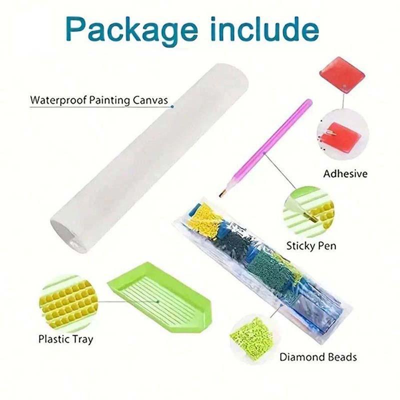 Product Introduction of Book Store Pattern DIY Diamond Arts Colorful Painting Kit without Frame, 5D Diamond Arts Colorful Painting Kit, DIY Decorative Art Picture for Beginner 7
