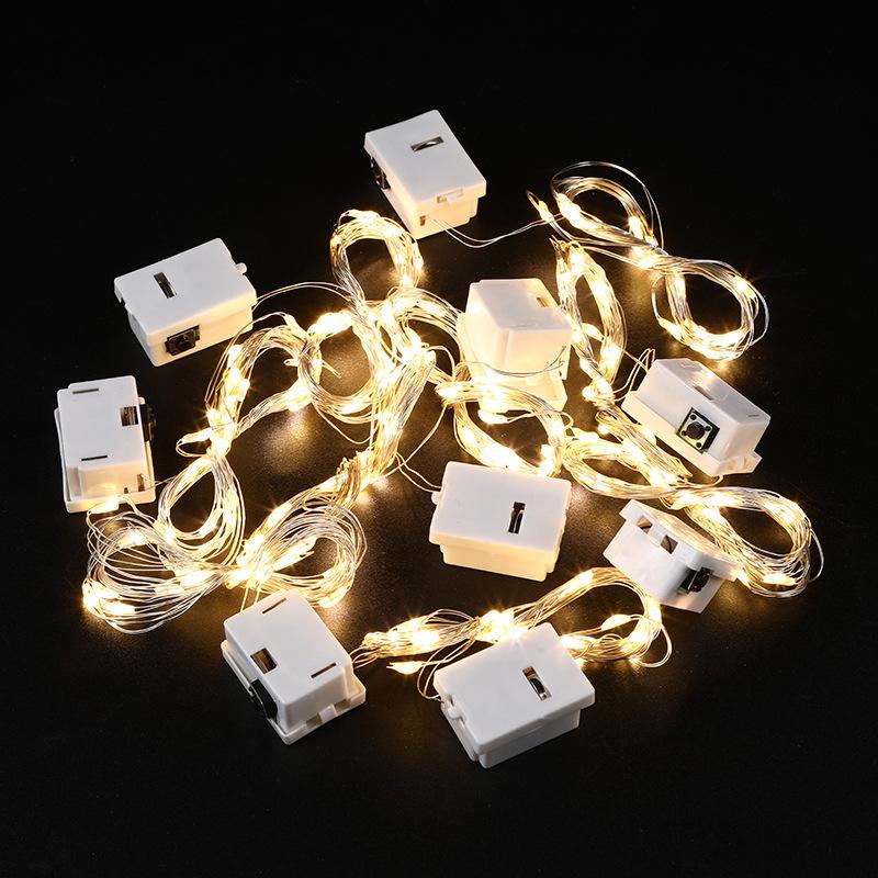 Đèn led đom đóm 3 chế độ có sẵn pin loại 1m/2m