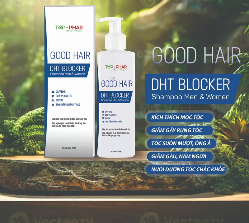 Dầu gội ngăn rụng tóc Goodhair DHT Blocker 250ml ( New ) 6