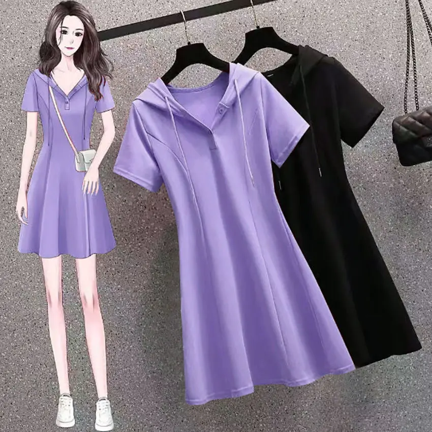 Váy Cổ Polo Hàng Mới Về Năm 2023, ngắn Tay, Thời Trang, Thiết Kế Đơn Giản, Mỏng Và Mơ, Giấu Kín, Áo Thun Dài Trung Bình Dành Cho Nữ, Thích Hợp Cho Mùa Hè