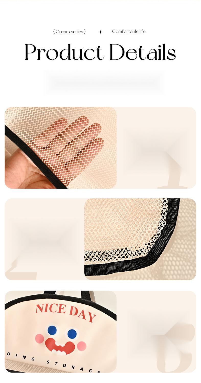 Product Introduction of Hanging Storage Net for Organizing Clothes and Socks Underwear and Sock Hanging Organizer Closet Storage Bag for Organizing Clothes Wall Mounted Storage for Small Items 10