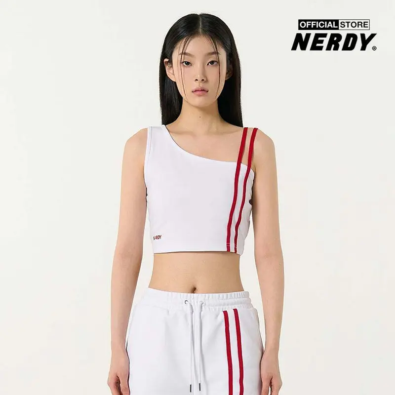 NERDY - Áo croptop nữ sát nách NY One Shoulder PNEU24SL08-00 0