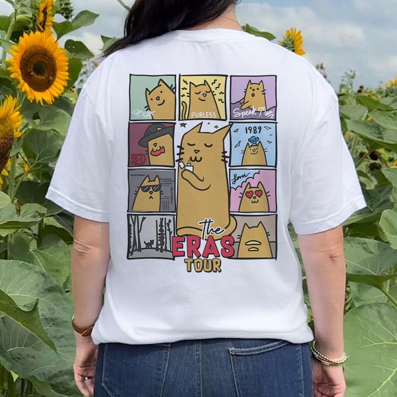 The Eras Tour Yellow Cat Taylor Swift T-Shirt 2