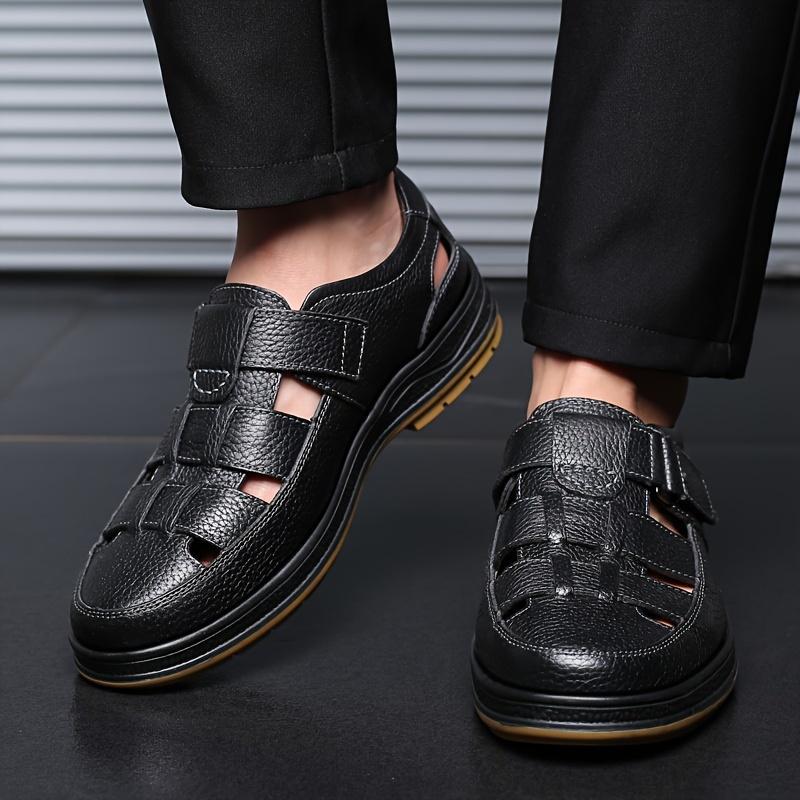 Product Introduction of Men's Premium Leisure Footwear - Breathable & Flexible Closure, Non-Slip Comfortable Sole for Driving, Walking, Business & Daily Use - Elegant Brown men  shoes Boy Flat 35