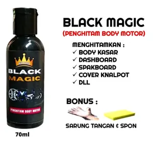 cairan pembersih penghitam cover body motor / dasar mobil cairan pengkilap penghitam cover knalpot pijakan motor black magik shampoo cuci motor pembersih karat black magic pengiriman cover body kasar motor mobil