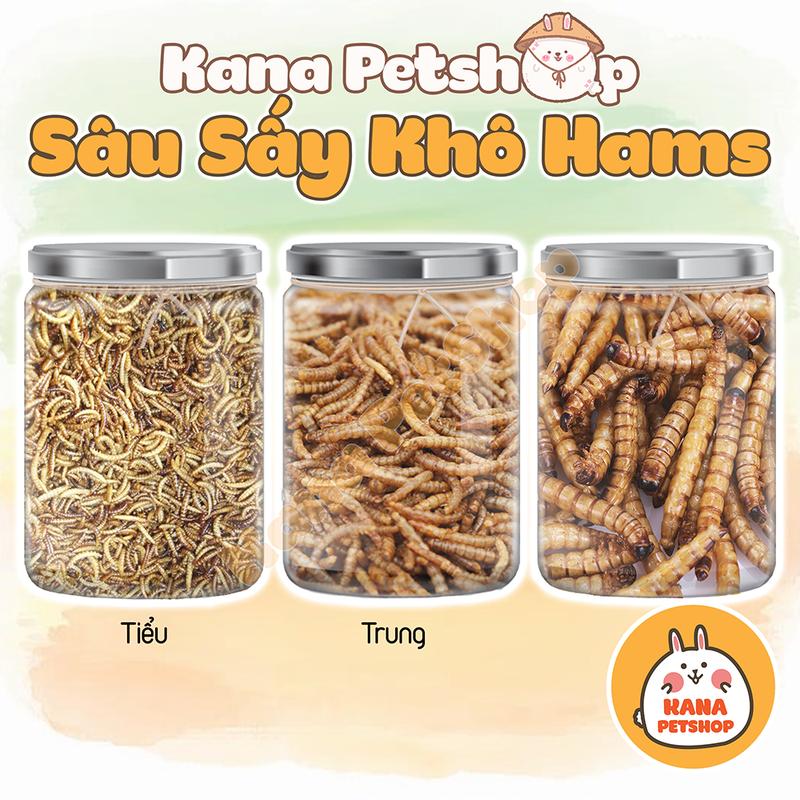  Sâu Sấy Khô Hamster Thức Ăn Dặm Sâu Rang Bơ Dinh Dưỡng Bổ Sung Canxi cho Hamter  Nhím  Chim  Sóc .... 