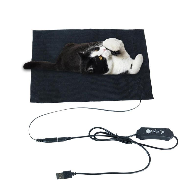 Product Introduction of Usb Three-Speed Temperature-Adjustable Pet Heating Pet Pad Outdoor Heating Winter Warmer V5T3 43