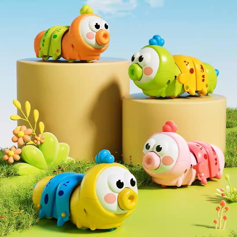 Đồ chơi con sâu cót bò size lớn, miệng thu vào ngộ nghĩnh, đồ chơi tăng cường vận động cho bé 2