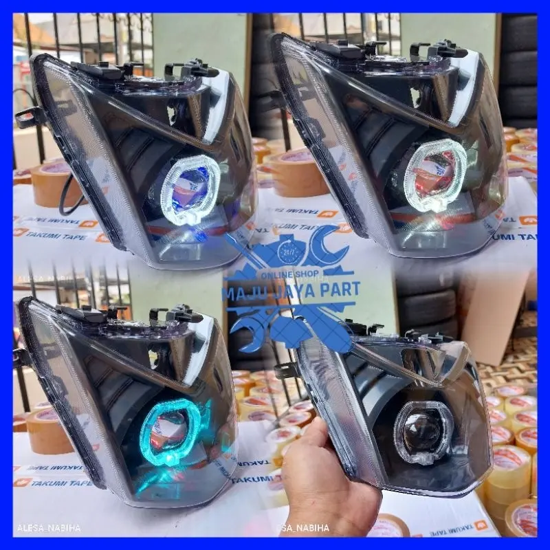 Reflektor depan Plus Biled Ala Ala Beat Fi 2012 Sd 2016 2,5 Inci Super Terang