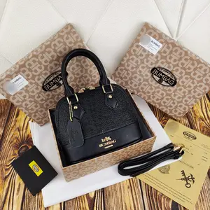 BAMBEG- TAS SELEMPANG ALMA MINI TWEET + TALI PANJANG - FREE BOX - TAS SELEMPANG  IMPORT + SET BOX ( ADA TALI PANJANG)!! TOP HANDLE BAG 191595