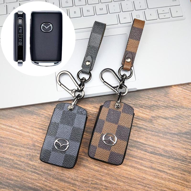 (M2, M3, M6, Cx3,Cx5, Cx8, Cx30) Bọc chìa khóa Mazda 3 Cx3 Cx5 Cx8 Cx30 da thật sang trọng nhiều màu, Bao da chìa khóa Mazda, Ốp chìa khóa Mazda 3 Cx8, Móc Khóa Cx5, Móc khóa Mazda 2 3 (MC) Móc Khoá