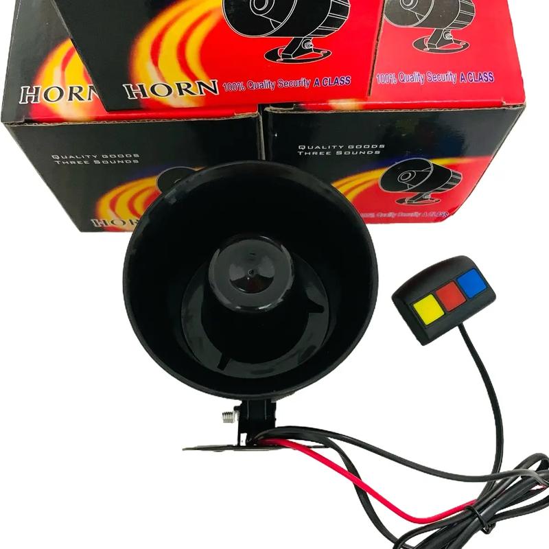 Còi hú 3 chế độ âm thanh lớn dành cho ô tô xe máy xe đạp điện 12v/24v Phụ Kiện