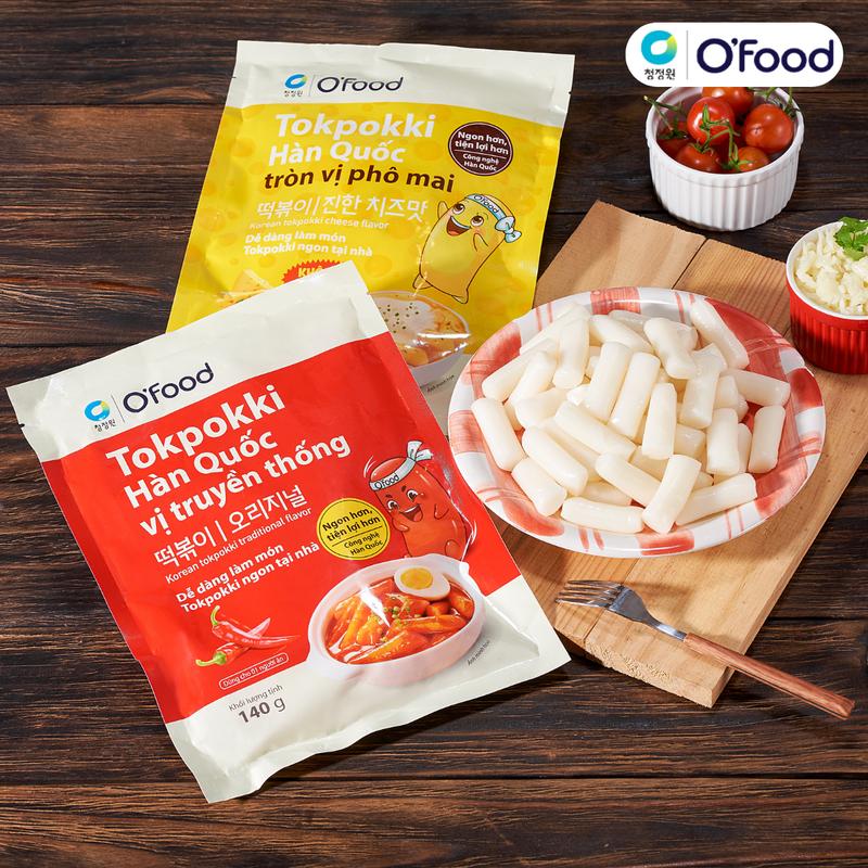 Set 5 Tokpokki 140g O'food - Bánh gạo dẻo mềm, đẫm sốt thơm ngon 3