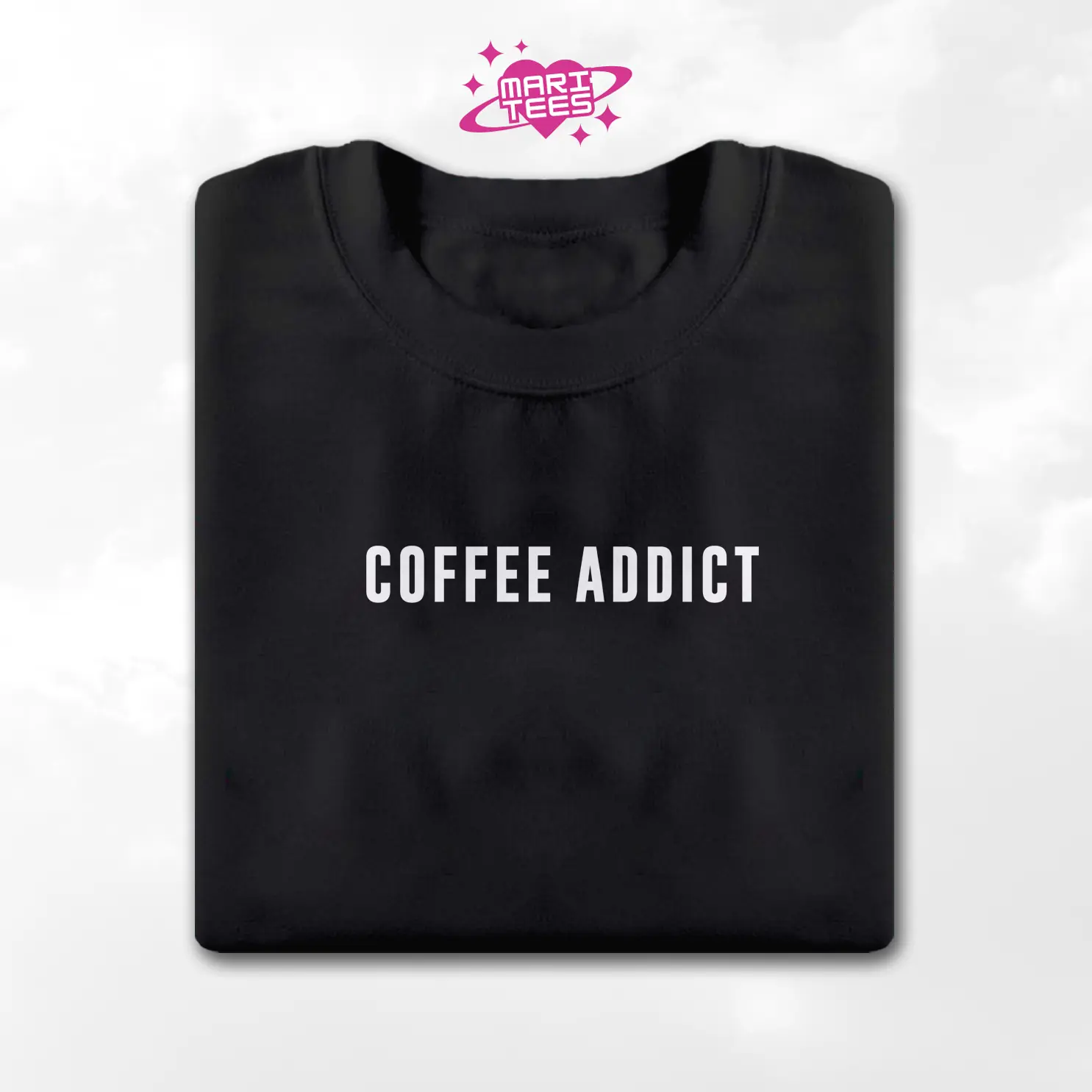 Coffee Addict Trend Minamalist Tshirt Unisex for Men and Women Round Neck Tees | EL.ES Apparel Menswear Top Streetwear Casual Short Sleeve Crewneck