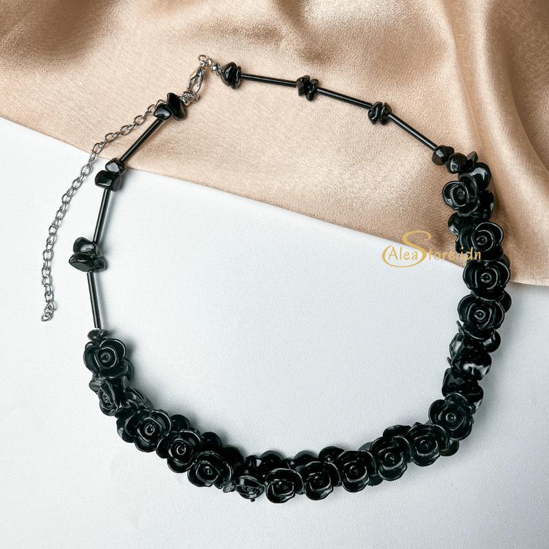 PART 2 - CRYSTAL BEADS NECKLACE CHOKER Kalung Mutiara Aesthetic Manik Hijab NonHijab Choker Handmade  KALUNG DAILY HIJAB FASHION CHOKER KOREAN NECKLACE 0