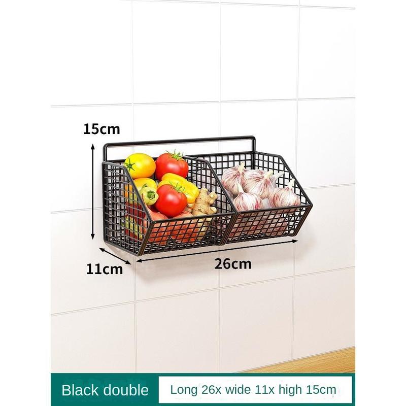 Product Introduction of Storage basket, kitchen shelf, hanging basket, wall mounted seasoning box, wall mounted artifact Organiser 6