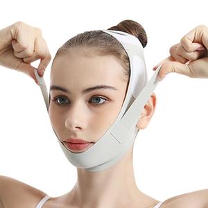 注目 フェイスリフティングバンデージ、Vラインの肌を引き締めふつう、女性用二重あごケア、フェイスリフトテープ、スキンケアツール、人気商品