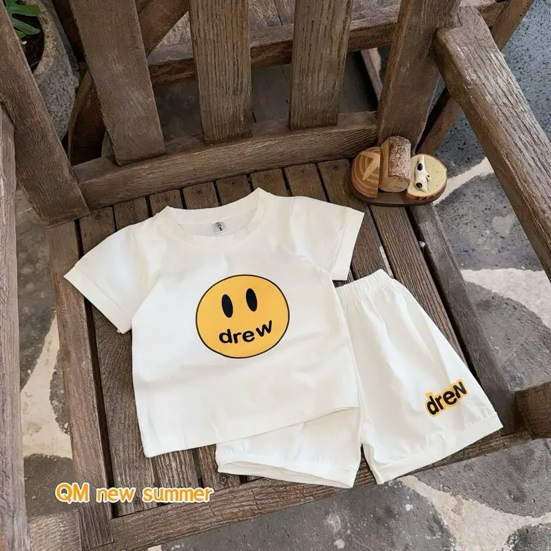 [Havykids] Set Bộ Drew Đen Trắng Chất Cottong Thấm Hút Mồ Hôi Cho Bé Trai Bé Gái 8-20kg