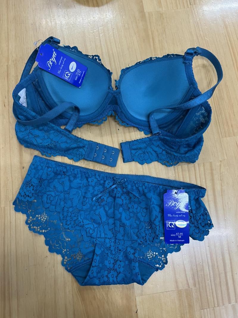 Product Introduction of [BOYA522] Combo đồ lót REN, áo ngực MỎNG có gọng, 2 móc cài và quần lót ren - Áo Quần Lót 6