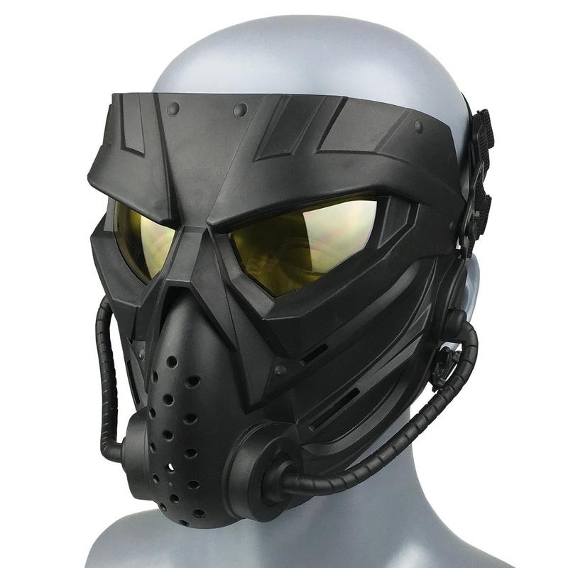 Tactical Mask, 1 Count Full Face Protective Mask with Adjustable Strap, Tactical Full Face Mask for Shooting Game, Self Defense Equipment Accessories 3