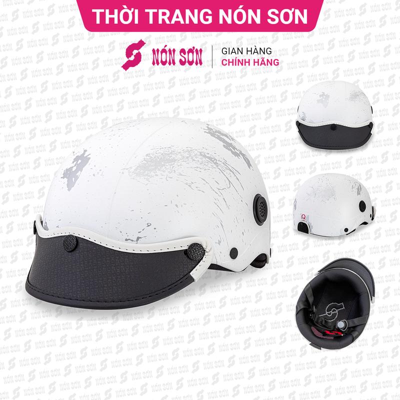 Mũ bảo hiểm lỗ thông gió hoa văn chính hãng NÓN SƠN AMP-TR096
