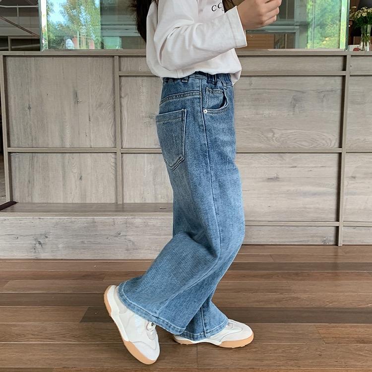 Product Introduction of (BEEN.KIDS 19) Quần Jean suông cạp chun thời trang cho bé gái đủ size từ 14-45kg 4