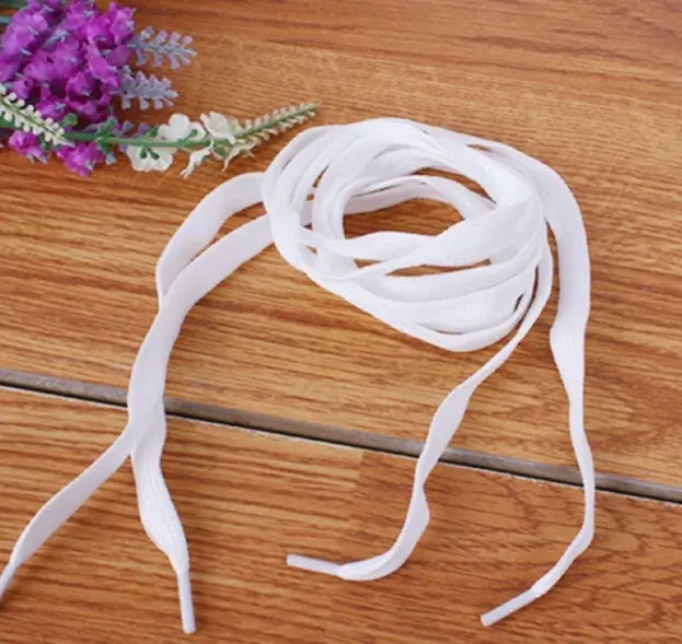 Dây giày trắng buộc dây thể thao loại dẹt dài 1,2m - 1 đôi 1