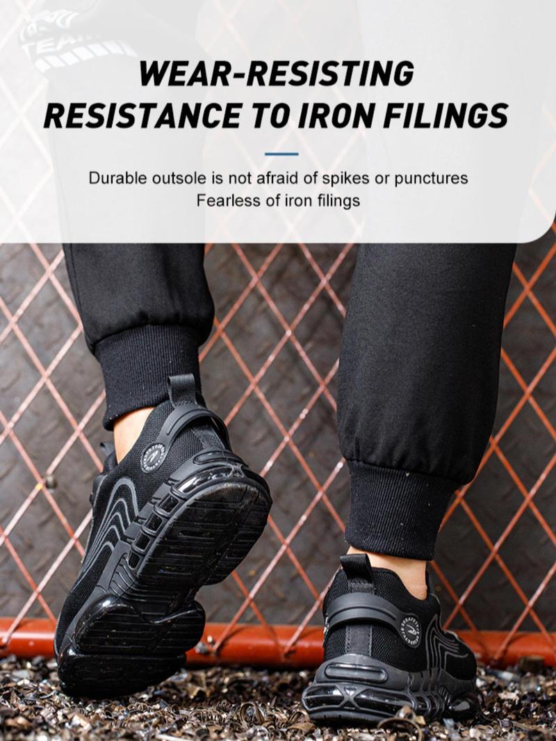 Product Introduction of Men's Minimalist Casual Plain Lace Up Work Sneakers, Sporty Breathable Comfortable Non-slip Safety Walking Shoes, Fashionable Sports Shoes for Daily Wear, Footwear Closed Training Runner Trainer Athletic Running Boy 7