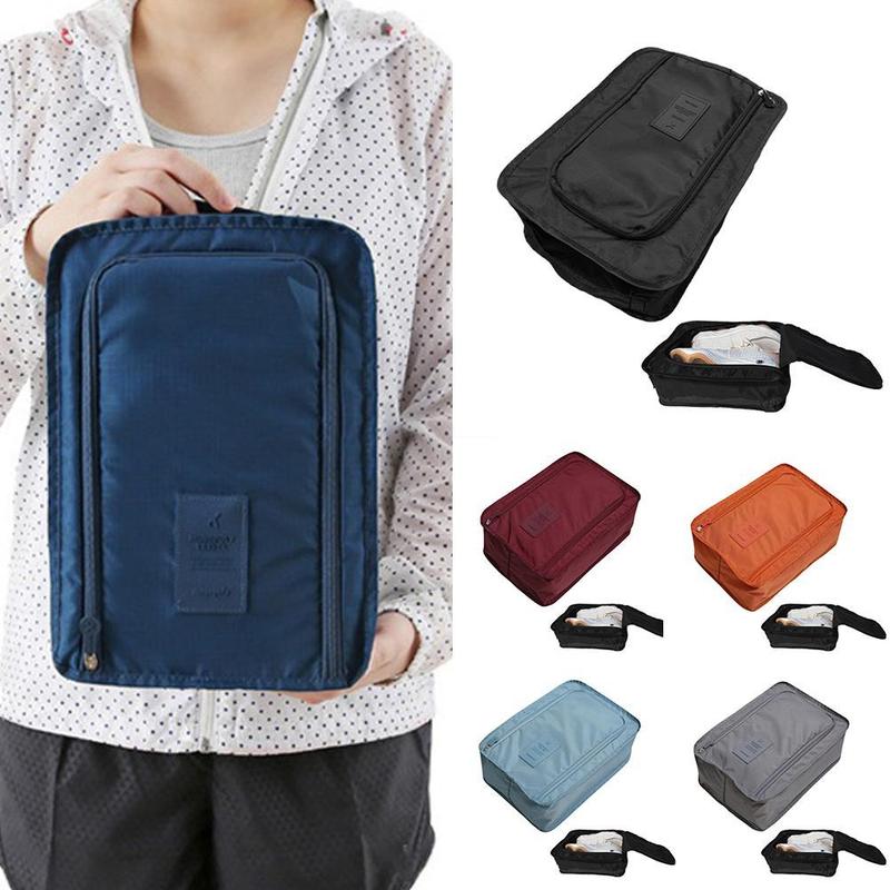 Túi Đựng Giày Chống Bụi, Túi Đựng Giày Cầm Tay Du Lịch, Có Hộp Đựng Có Khóa Kéo Chắc Chắn, Không Thấm Nước, O7M1 4
