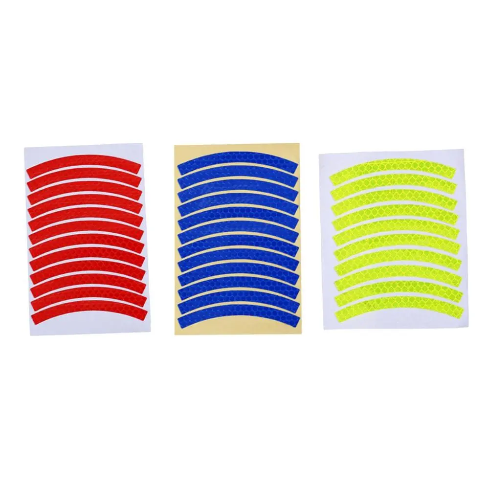 Bike Reflective Stickers Waterproof Tire Applique Tape Safety Bright Strips  Wheel Fit for Children Balance