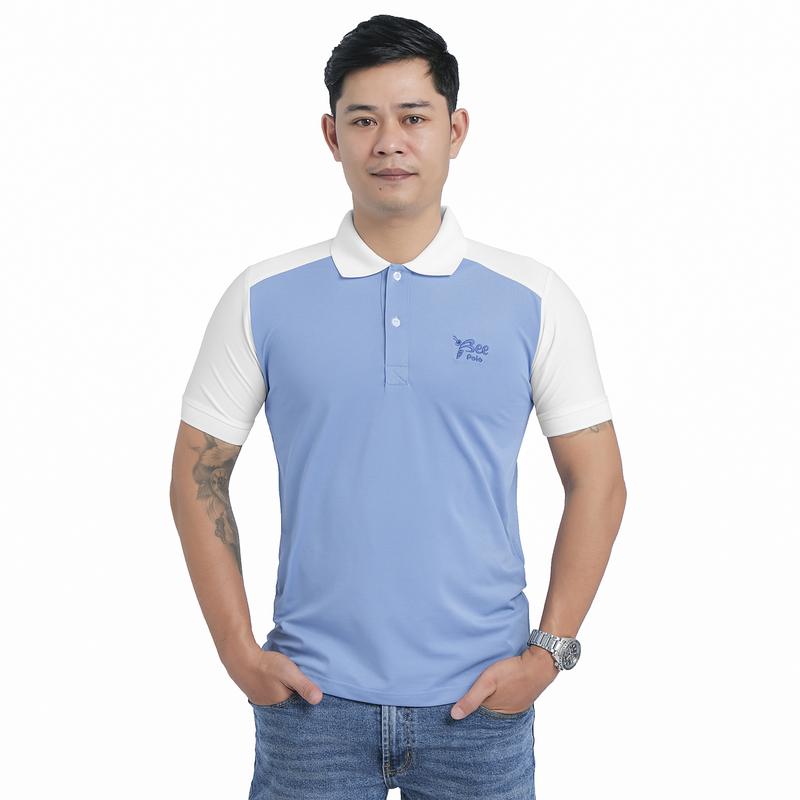 Áo Polo nam phối tay trắng , nam tính, thanh lịch, sang trọng-ATPTT1222 1
