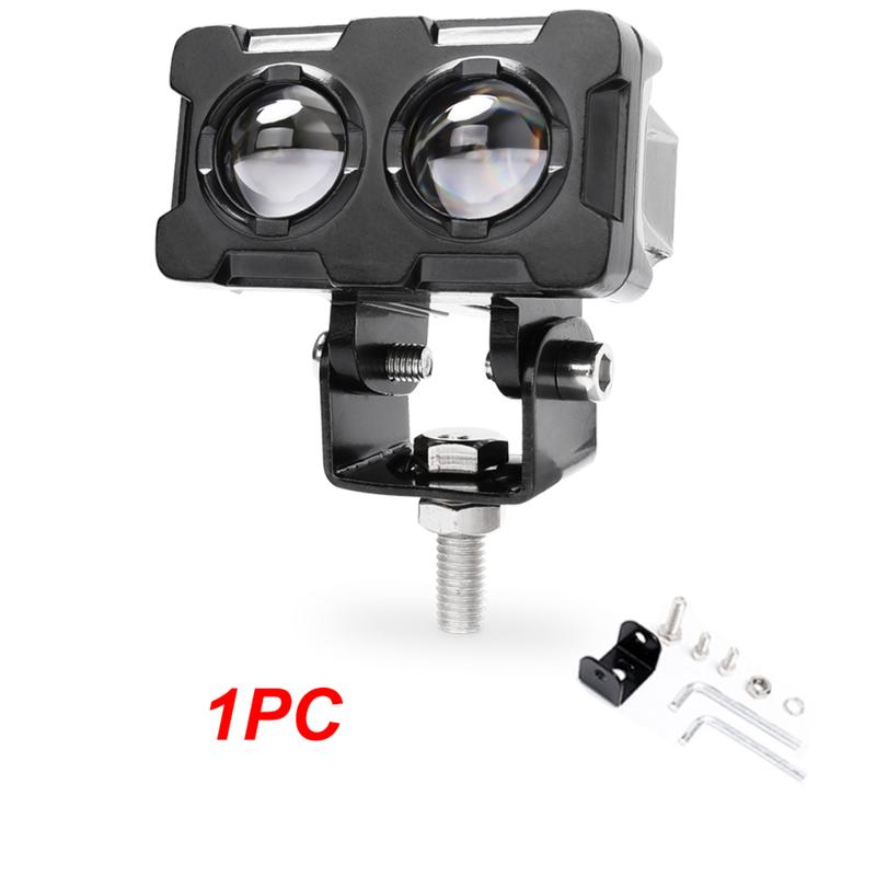 2PCS Lampu Tembak Lampu Sorot 2 Mata lampu mobil SQL Lampu Tembak LED Laser SQL OWL Laser LED D3 SQL 2 Mata Putih Kuning Car Kabel Truk 9