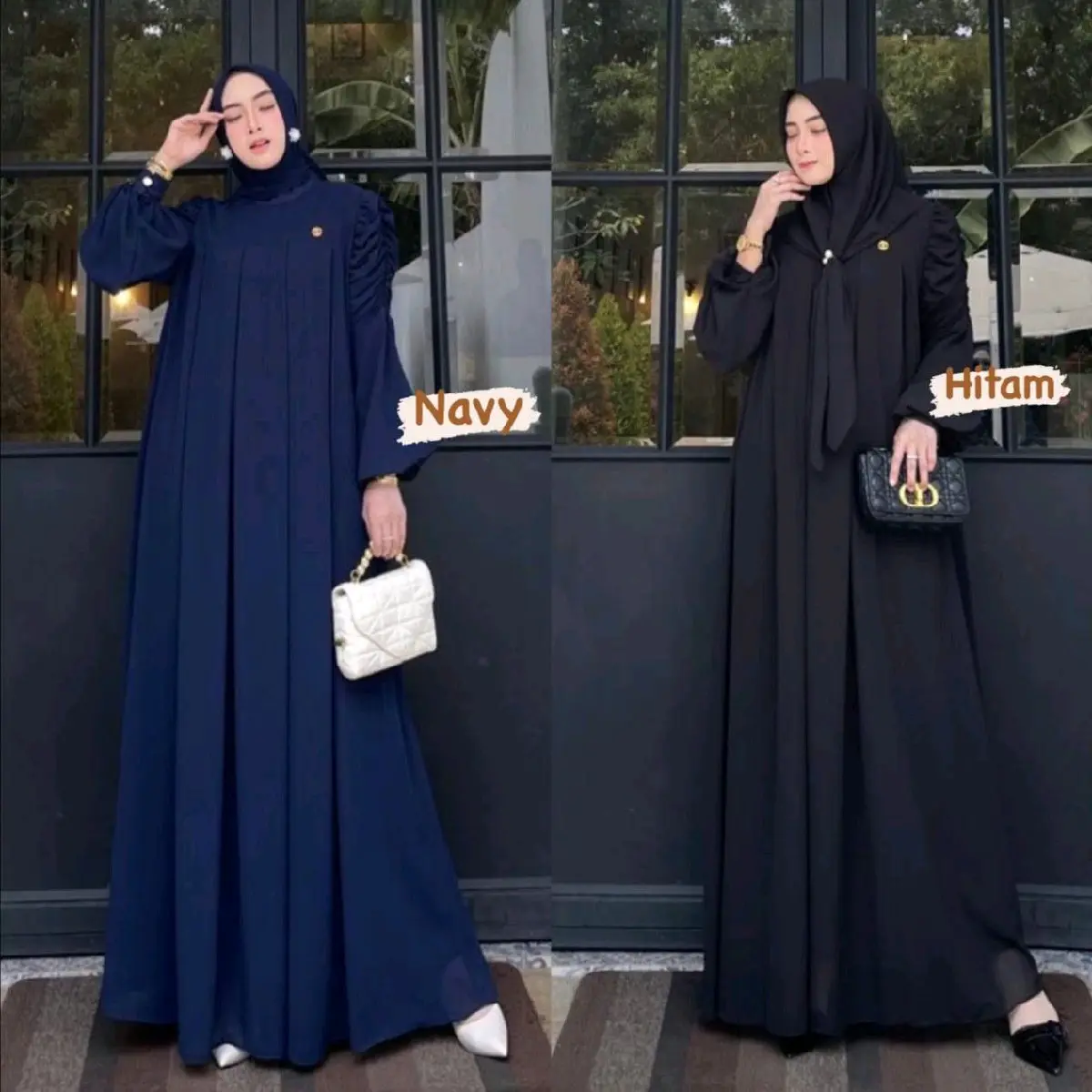 Yasmin set hijab terlaris 2023 Polos