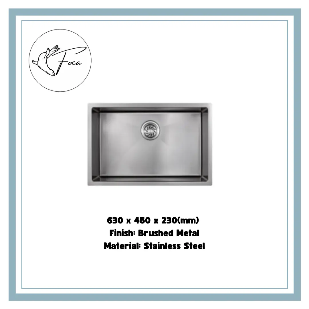 Foca 630MM Brushed Metal Stainless Steel Sink FPL-BS-SW630S