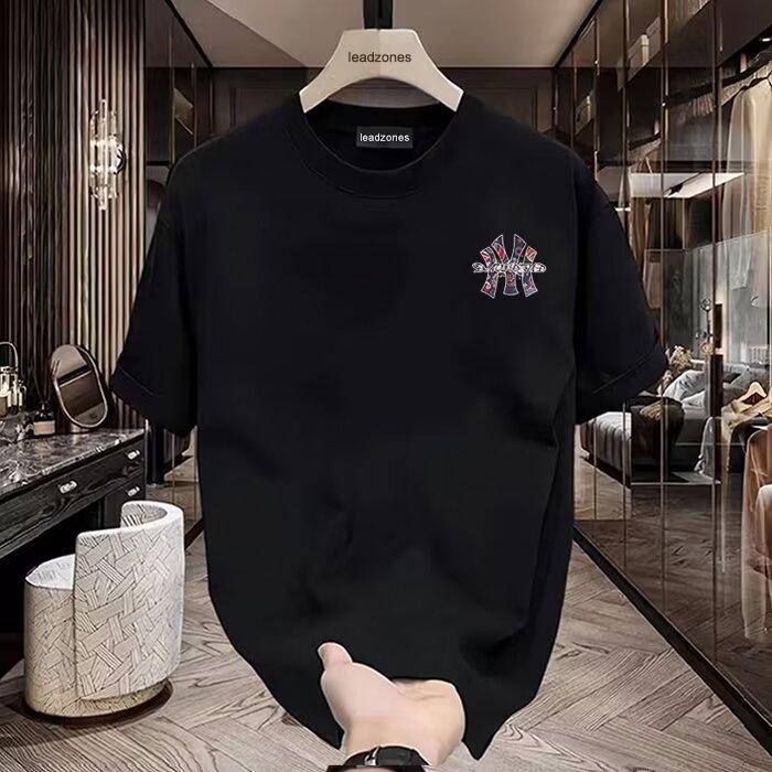Product Introduction of Cotton 250gsm summer short sleeved T-shirt for men, casual, trendy, fashionable, printed T-shirt, round neck, sports, breathable 2