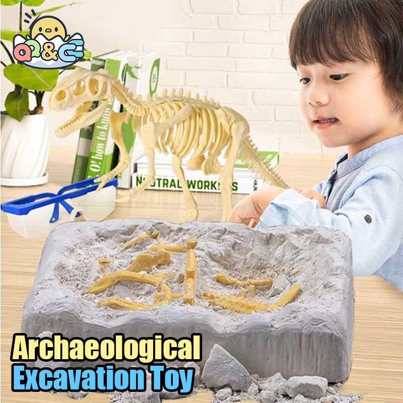 Product Introduction of Bộ khai quật khủng long, Đồ chơi khảo cổ tìm kho báu đá quý, Bộ xếp hình hóa thạch tự làm, Hoạt động STEM thực hành cho trẻ em, Món quà khoa học hoàn hảo cho bé trai từ 6-12 tuổi 0