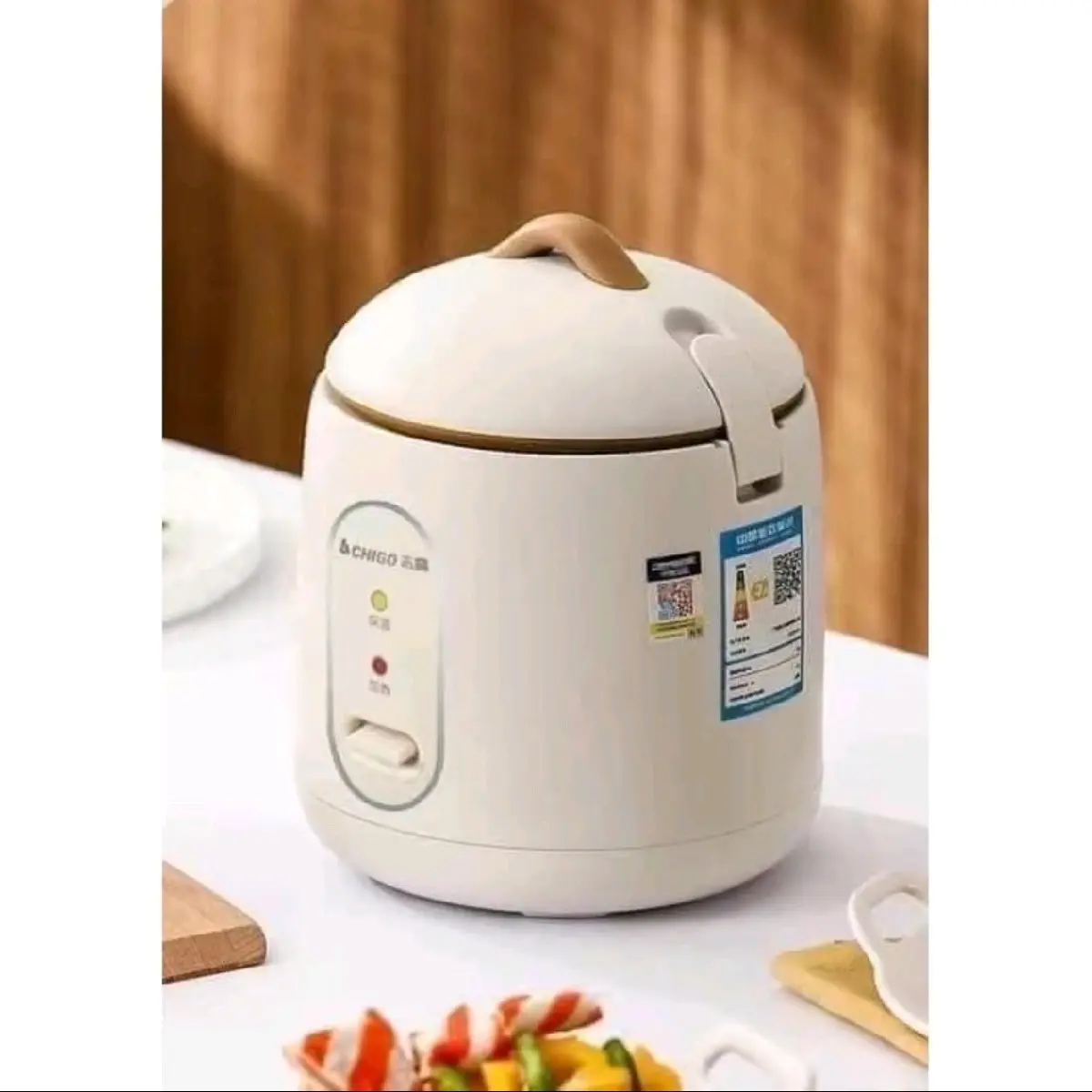 Nồi cơm điện mini chống dính CHIGO chính hãng, nấu hầm súp cháo đa năng Nấu Cơm Cooker