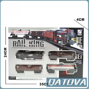 MAINAN KERETA API RAIL KING ANAK ANAK SIMULASI KERETA API LAMPU TRAIN RAIL TRAIN SIMULATOR PAKAI BATERAI Hadiah Anak