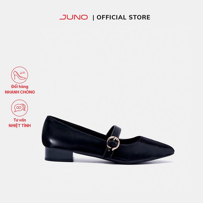 JUNO Giày Búp Bê Phối Khoá Trang Trí - BB03103