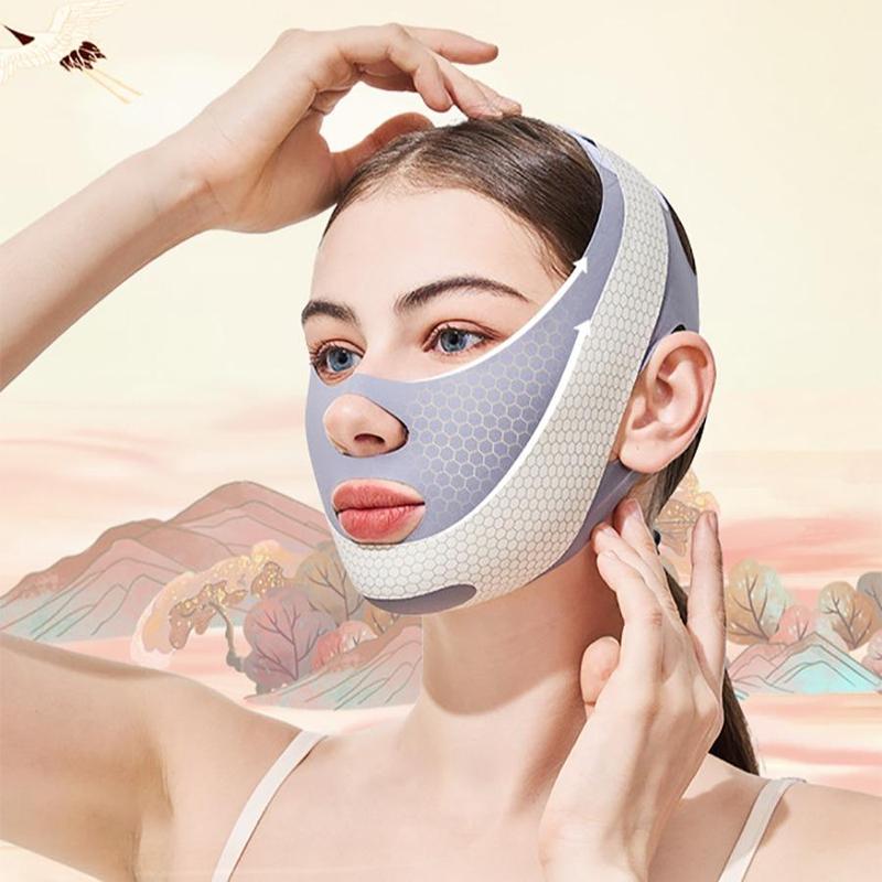 Product Introduction of Reusable Double Chin Reducer, Breathable Face Lifting Strap, Face Shaping Band, Skin Care Tool for Women 0