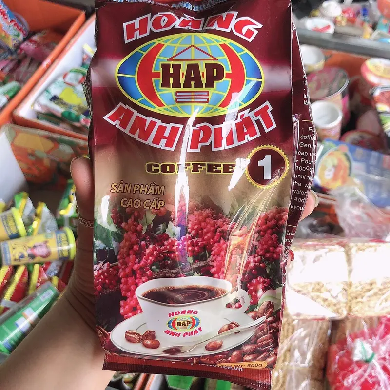 (Combo 2 bich 1kg)Cà Phê Pha Phin Hoàng Anh Phát H’REN RINA Cao Cấp - Gói 500g 1